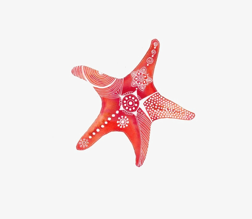 Drawing Painting Shopping Clip Art - Watercolor Starfish Png, transparent png