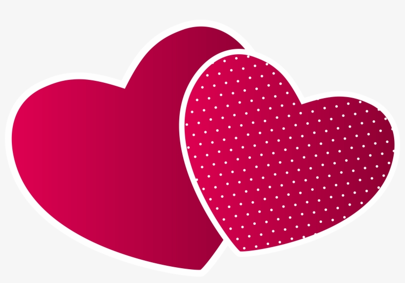 Double Hearts Png Clipart - Png Clipart Heart Png, transparent png