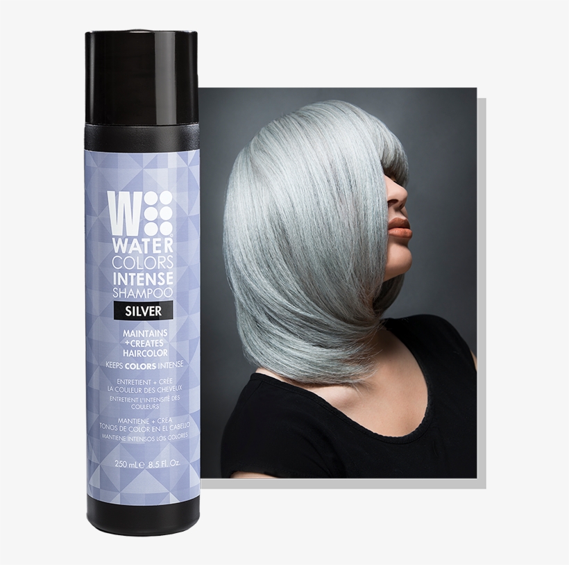 Tressa Watercolors Intense Shampoo-absolute Beauty - Watercolors Intense Silver Shampoo, transparent png