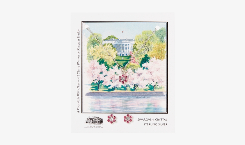 More Views - White House Historical Association Cherry Blossom Earrings, transparent png