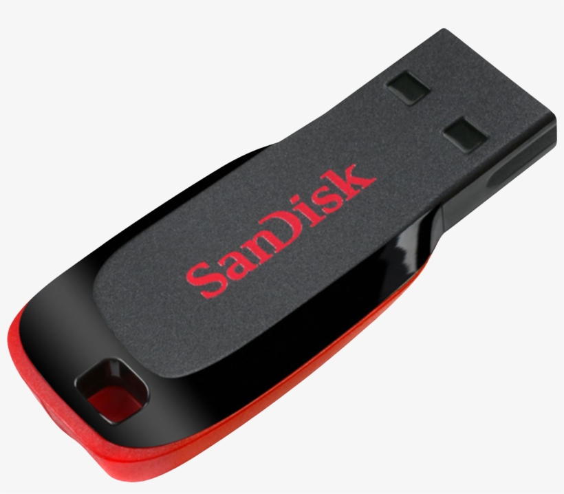 Usb Flash Drive Transparent Images - Sandisk Cruzer Blade, transparent png