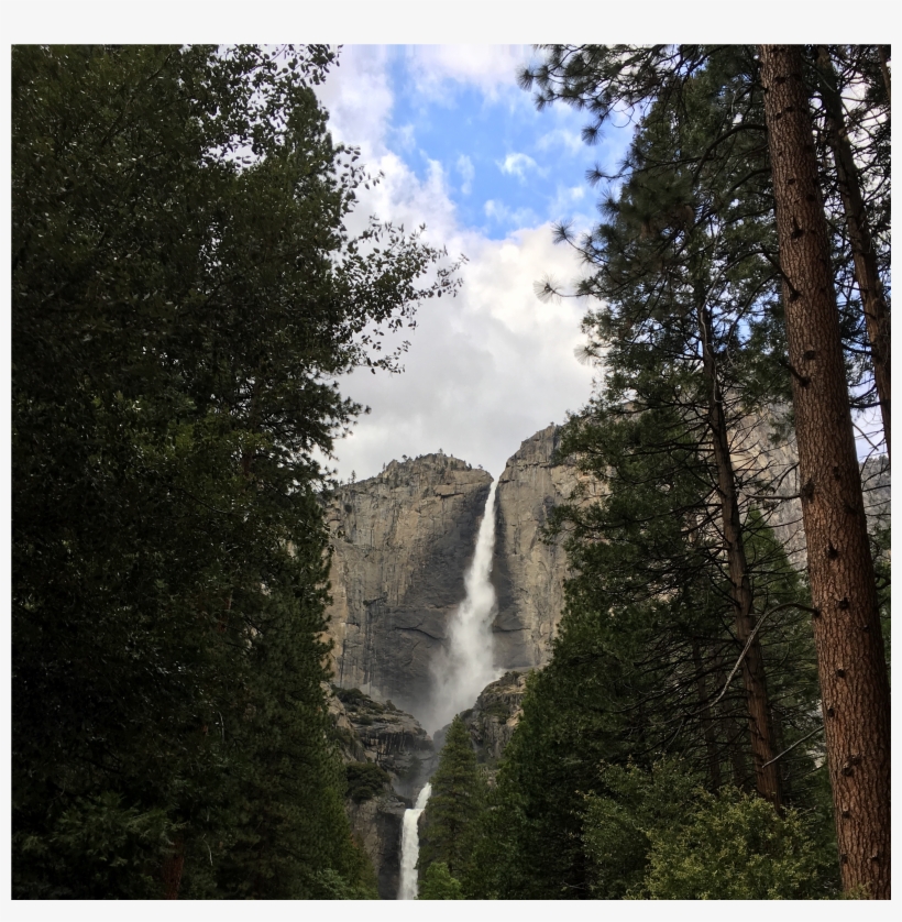 Waterfall Over Yosemite - Yosemite National Park, transparent png