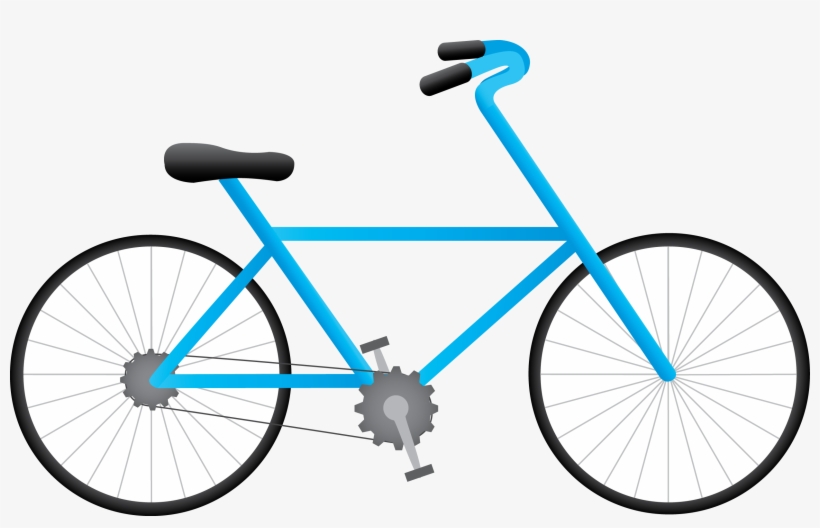 Blue Drawing Bicycle Png Clipart - Bicycle, transparent png
