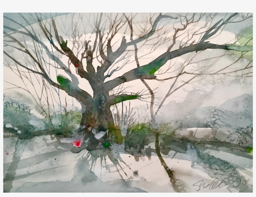 Branches Drawing Watercolor Tree - Watercolor Painting, transparent png