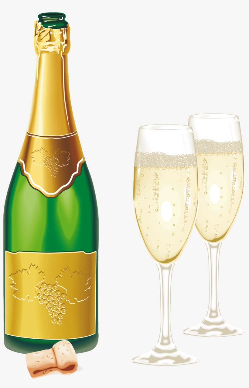Gifs, Tubes De Ano Novo - Champagne And Glasses Png, transparent png