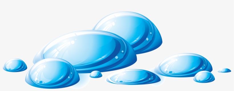 Water Drop Clipart Transparent Background - Spilled Water Clipart Png, transparent png