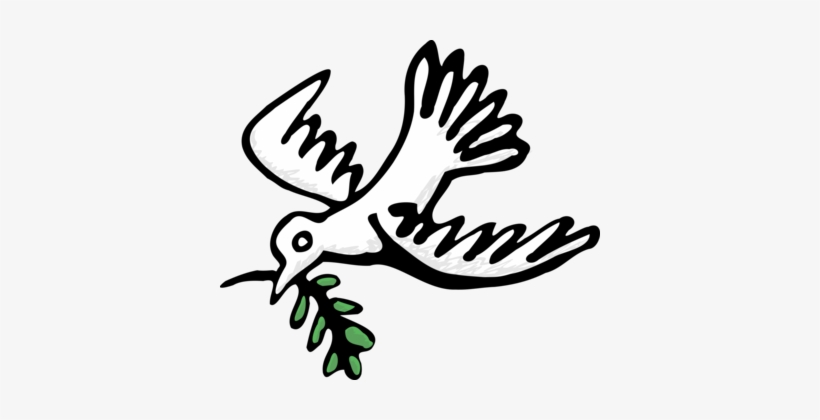 Flower Drawing Line Art Peace Watercolor Painting - Clip Art, transparent png