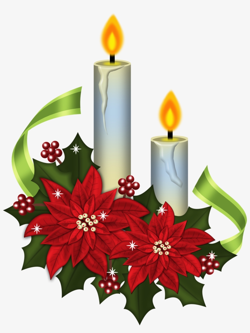 Candles - Clip Art Christmas Candles, transparent png