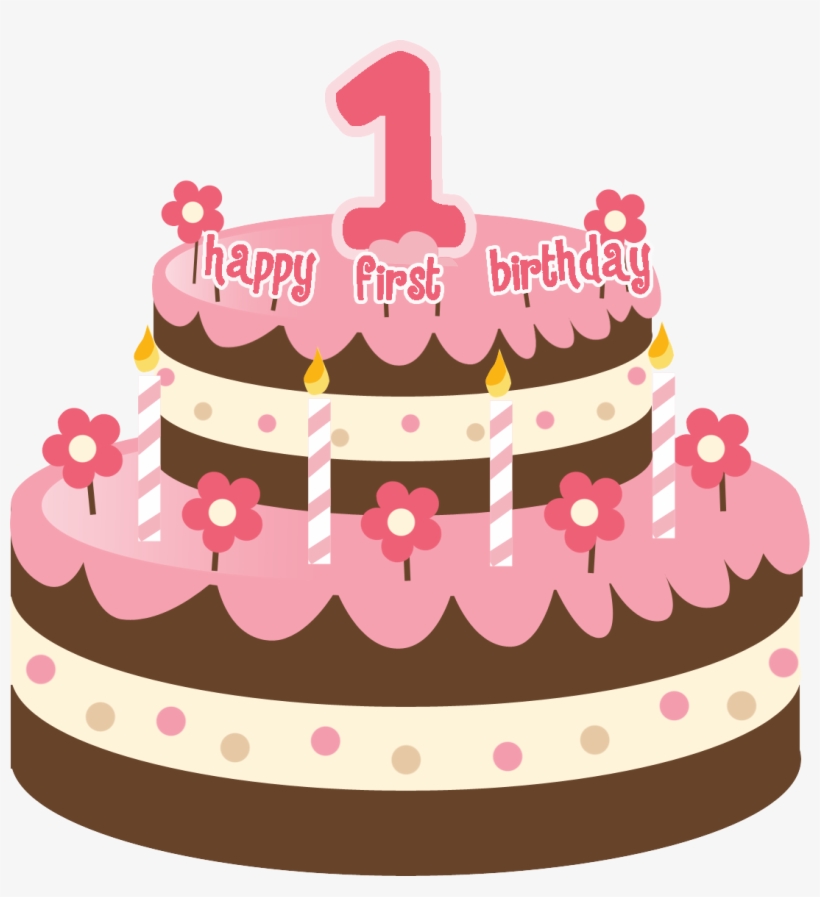 Birthday Cake Png Clipart - First Birthday Cake With Name, transparent png