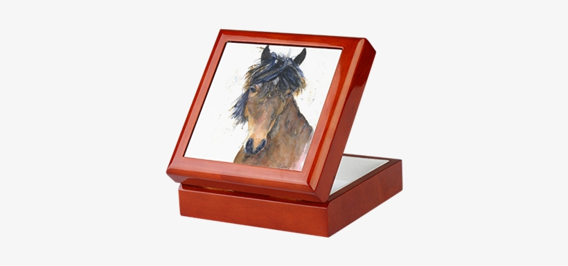 Dark Horse Keepsake Box From Original Watercolor Painting - Cafepress Christmas Story Electric Leg Lamp Keepsake, transparent png