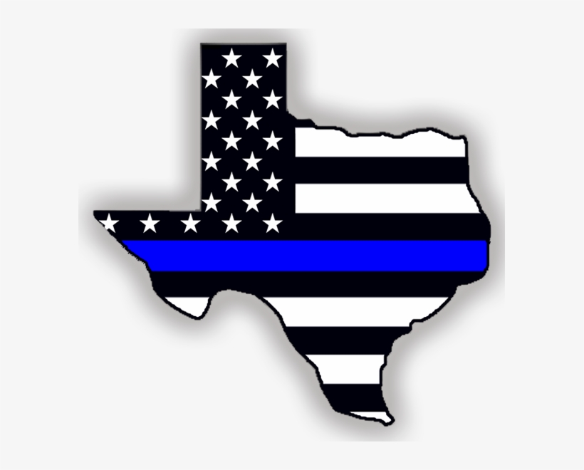 Clip Art Freeuse Indoor Outdoor Stickers Thin Blue - Texas Blue Line Decal, transparent png