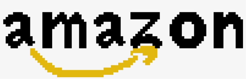 Pixelated Amazon Logo, transparent png