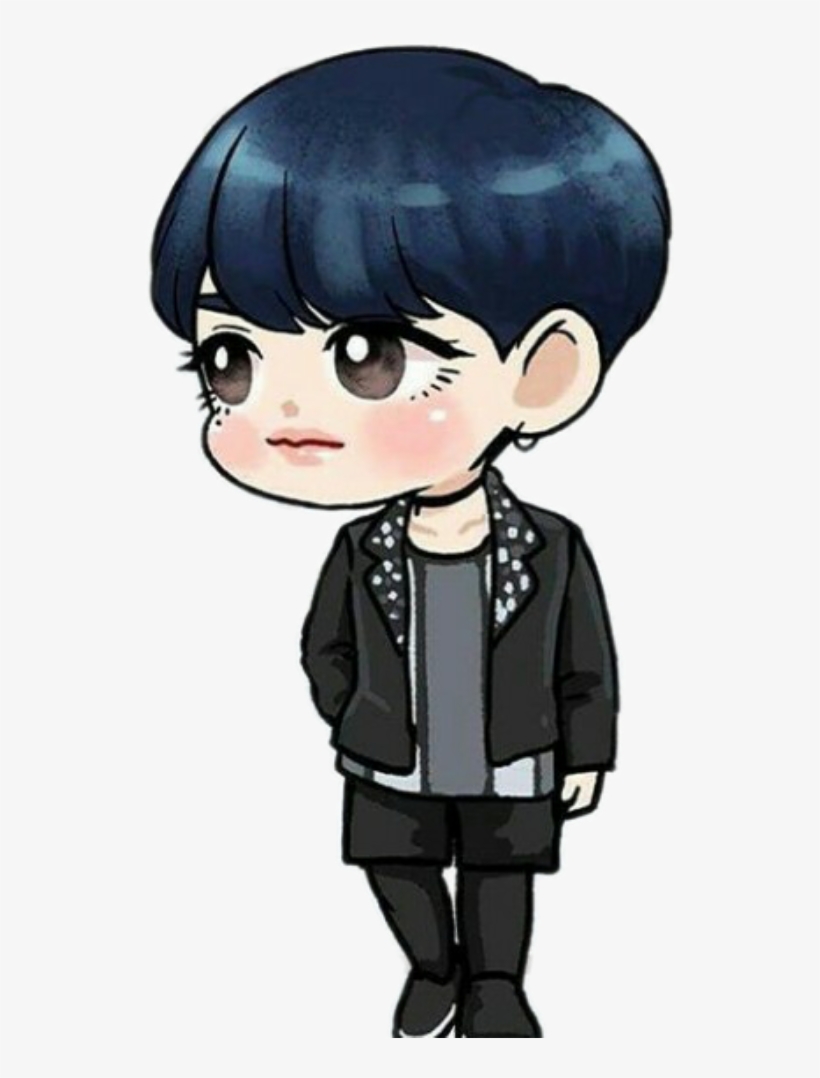Clip Black And White Stock Got Fan Art Never Ever K - Got7 Yugyeom Cartoon, transparent png
