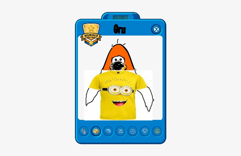 Mascot Player Card Base Gru Minion - Custom Player Card Club Penguin, transparent png
