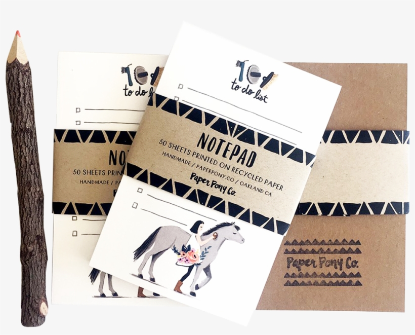 Pretty Pony Notepad - Paper Bag, transparent png