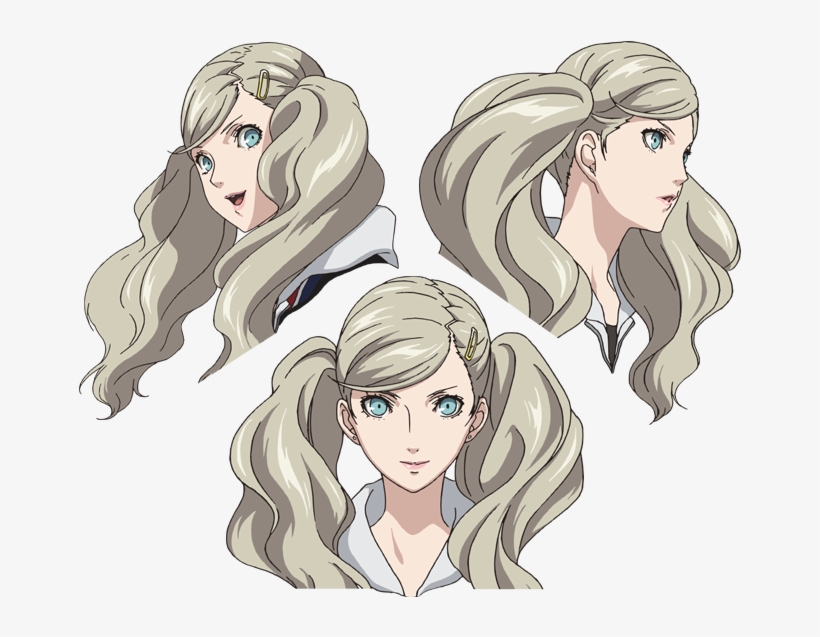 Concept Art For Ann Takamaki And Morgana In Persona - Persona 5 Ren And Ann, transparent png