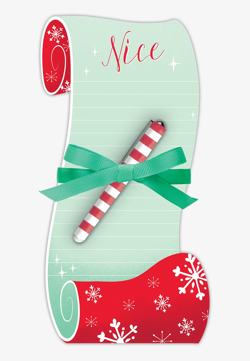 Lady Jayne Note Pad Holiday Die Cut, transparent png