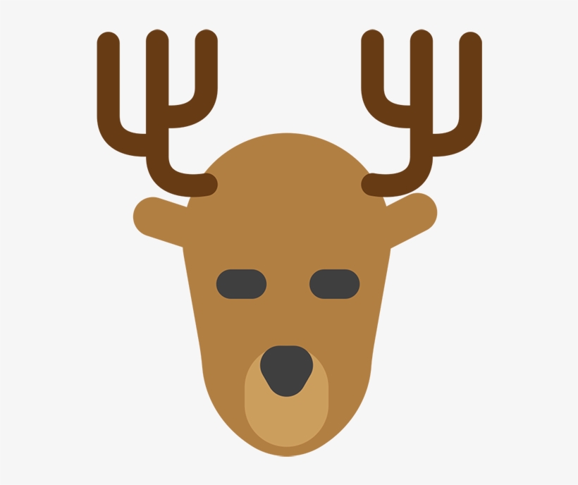 Reindeer - Reindeer Emoji Png, transparent png