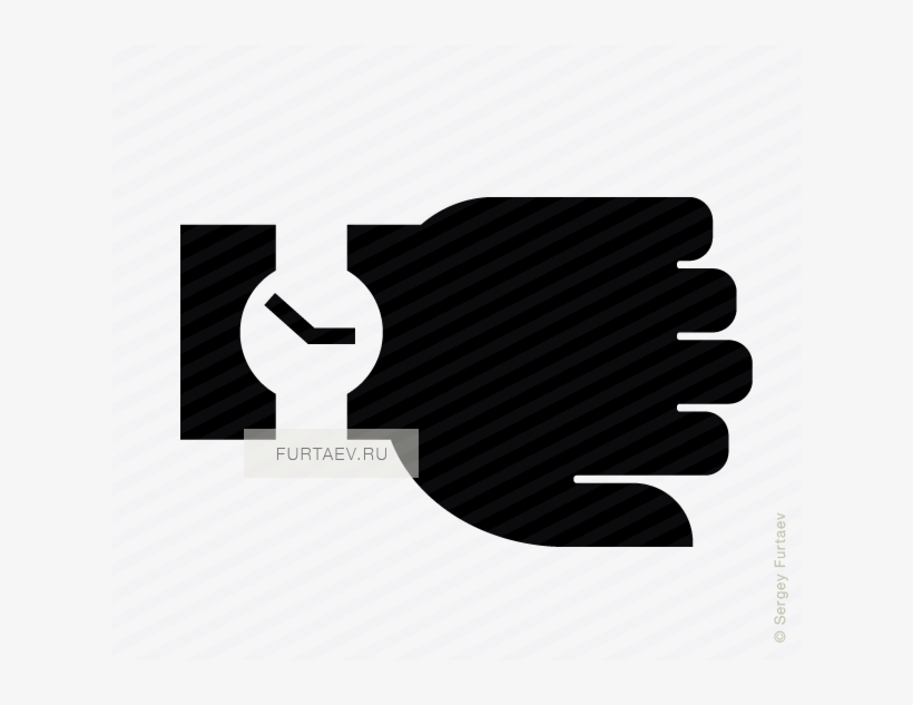 Watch On Hand Vector Icon Clip Art Freeuse Stock - Hand Watch Vector Png, transparent png