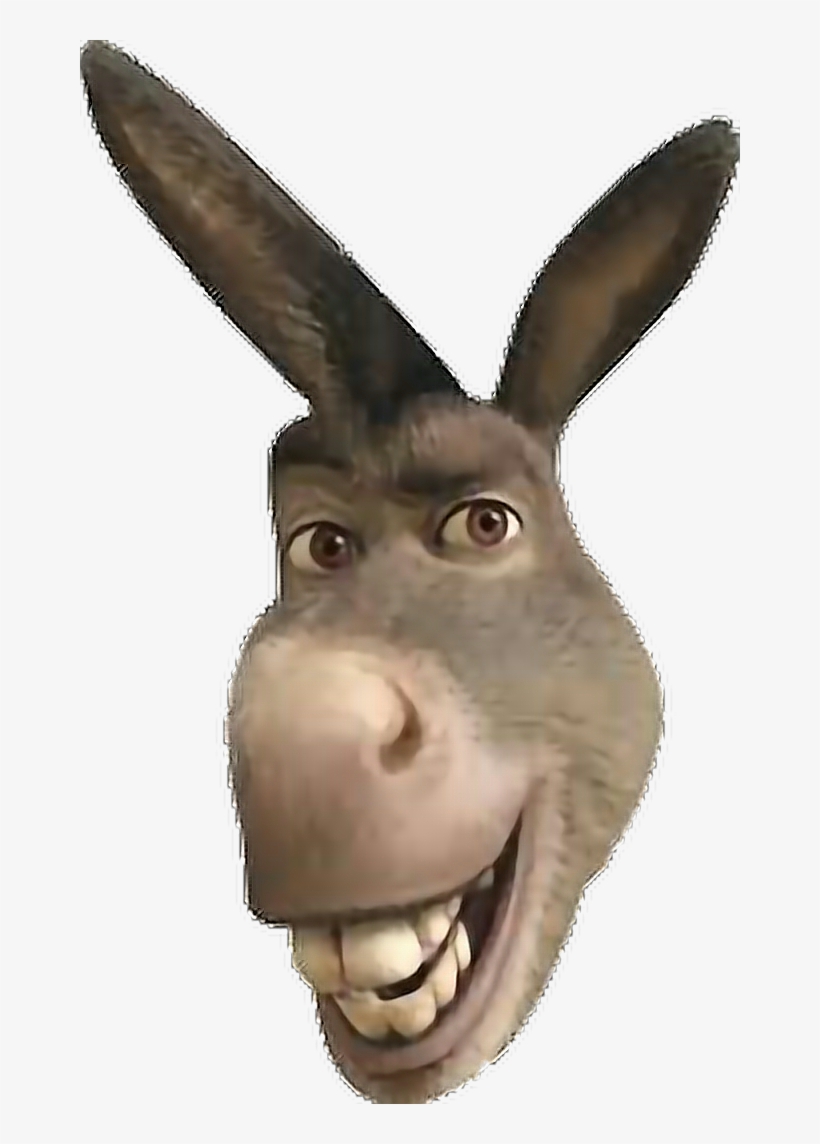 Sticker Donkeyface Freetoedit Report Donkey From Shrek Head