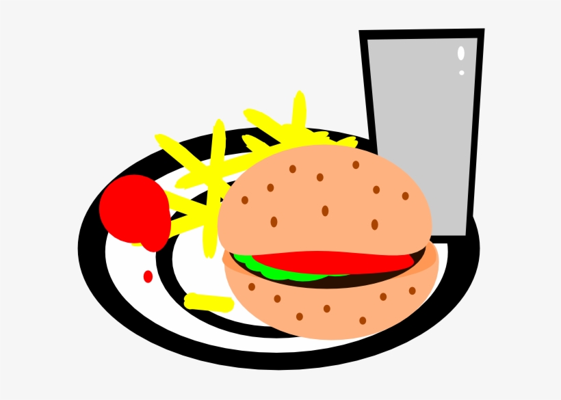 How To Set Use Burger And Fries Svg Vector, transparent png