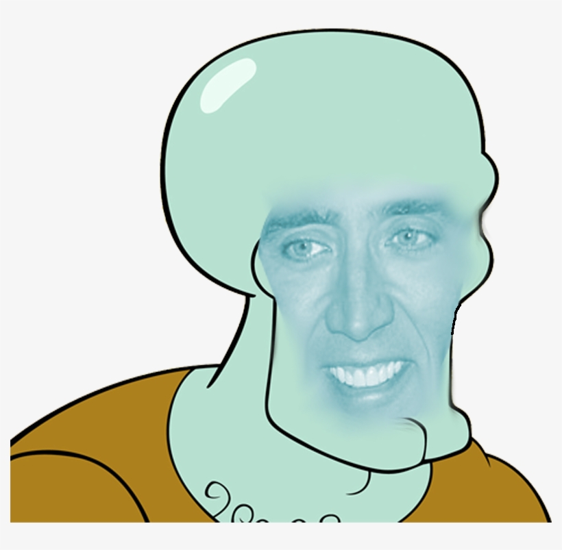 **tmgrskat Rolled A Random Image Posted In Comment - Squidward Handsome, transparent png