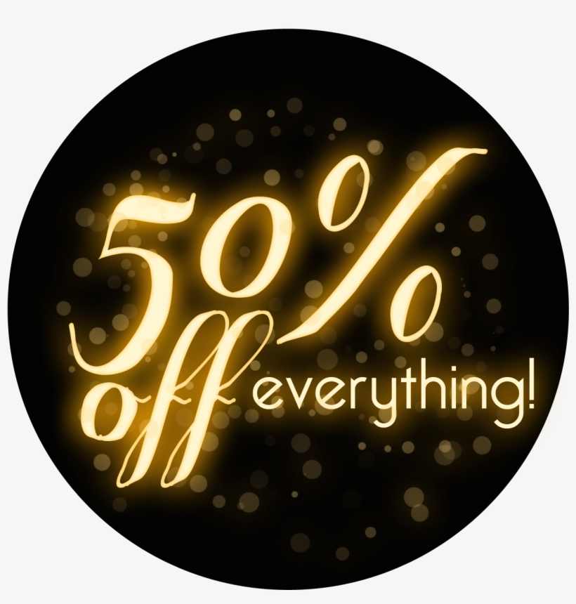 50% Off Free Download Png - 50 Off Everything Sale, transparent png