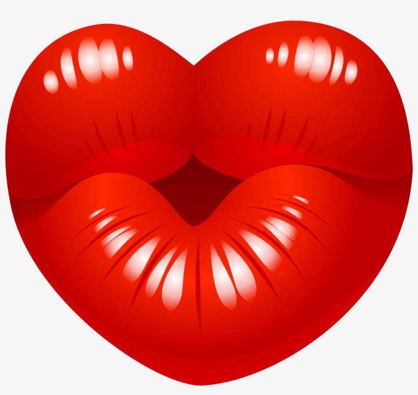 Indigo Clipart 3d Heart - Kiss Transparent, transparent png