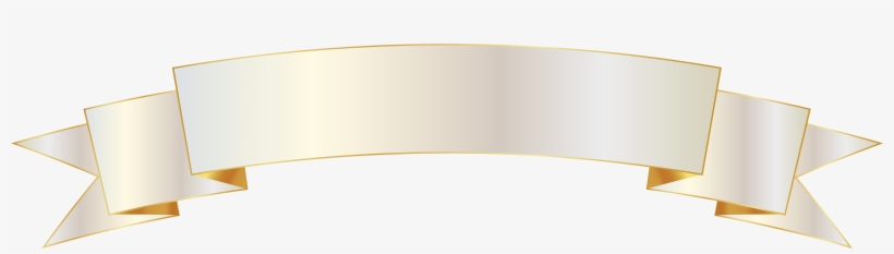 White And Gold Banner Png Image Gallery Yopriceville - Portable Network Graphics, transparent png