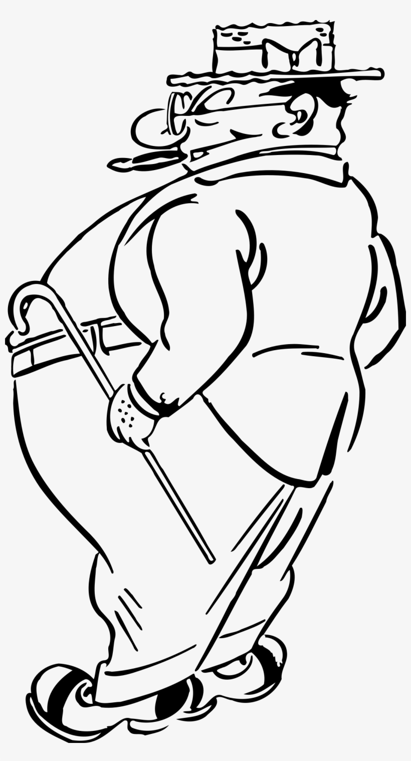 This Free Icons Png Design Of Fat Man With A Cigar, transparent png