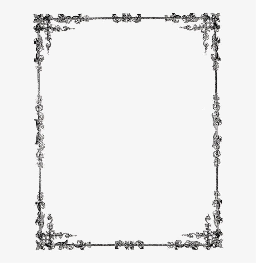 Black Frame Download Transparent Png Image - Frame For Certificate Portrait, transparent png