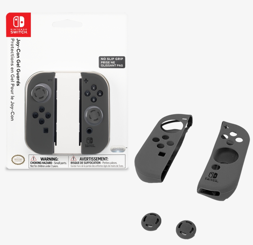 Pdp Nintendo Switch Comfort Grip Joycon Gel Guards Nintendo Switch Joy Con Gel Guards Grey 1500x1500 Png Download Pngkit