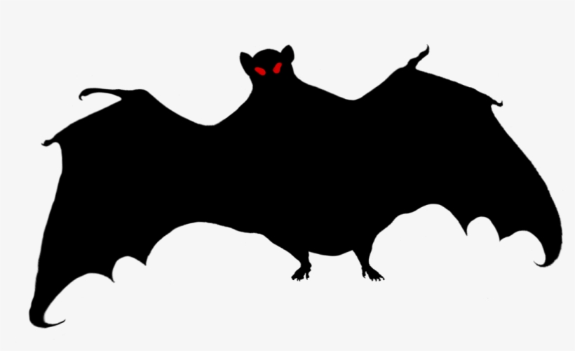 Halloween Bat With Red Eyes - Bat, transparent png