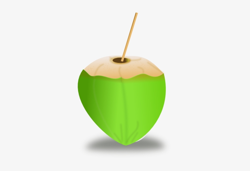 Coconut, Coconut Milk, Coco, Drink, Straw, Cut, Opened - Coco Png, transparent png