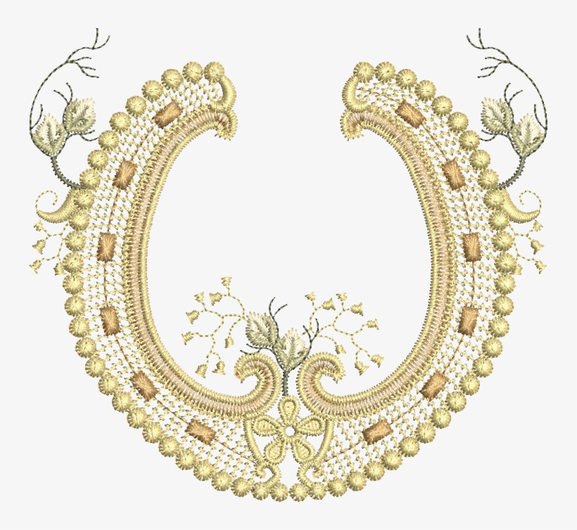 27 - Horseshoe - Embroidery, transparent png