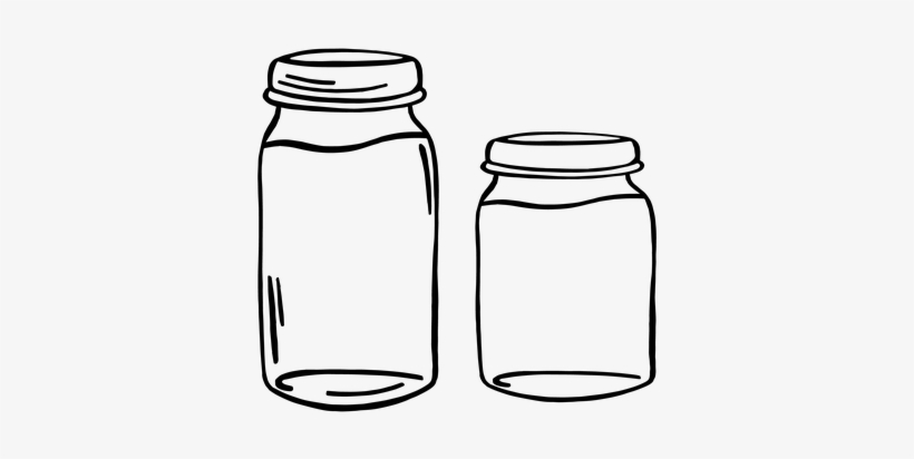 Mason Jar Jar Container Glass Jam Food Cli - Glass Containers Clipart, transparent png