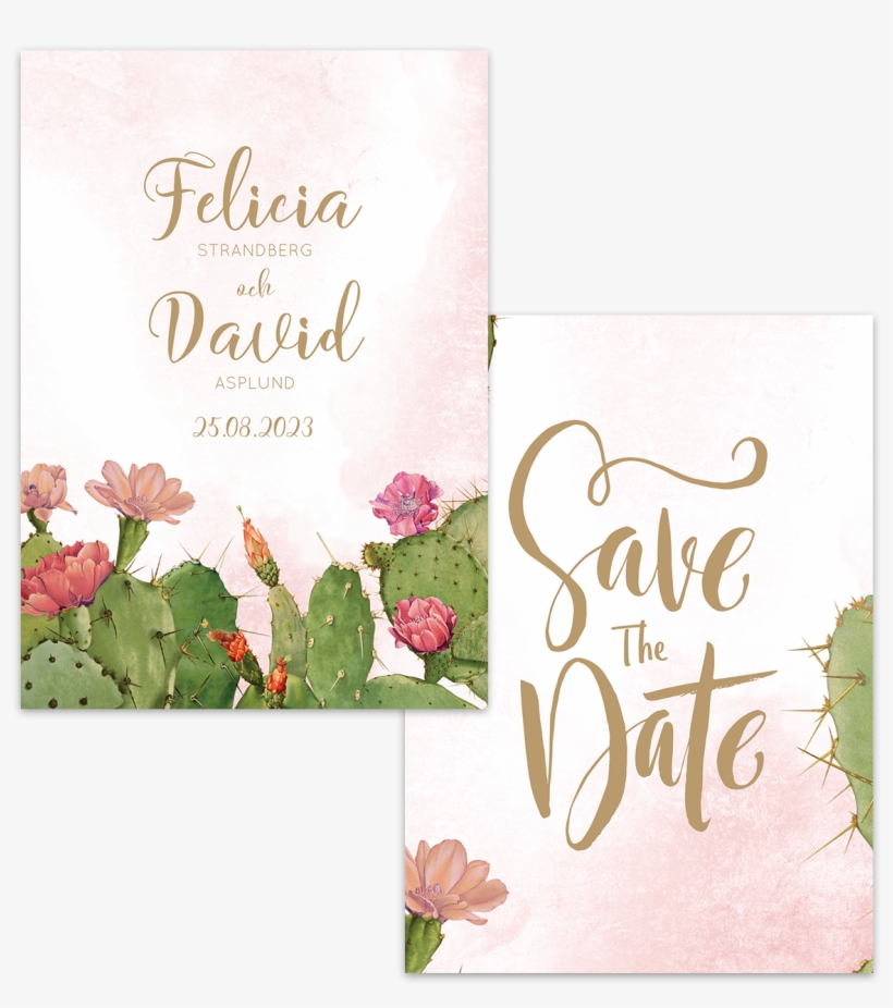 Save The Date - Cactus, transparent png