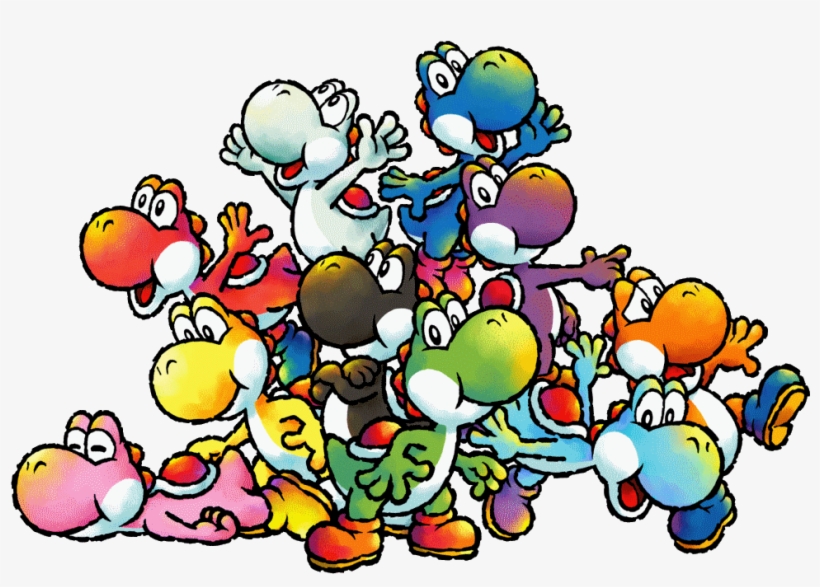 Yoshi Island Png - Yoshi's Island All Yoshis, transparent png