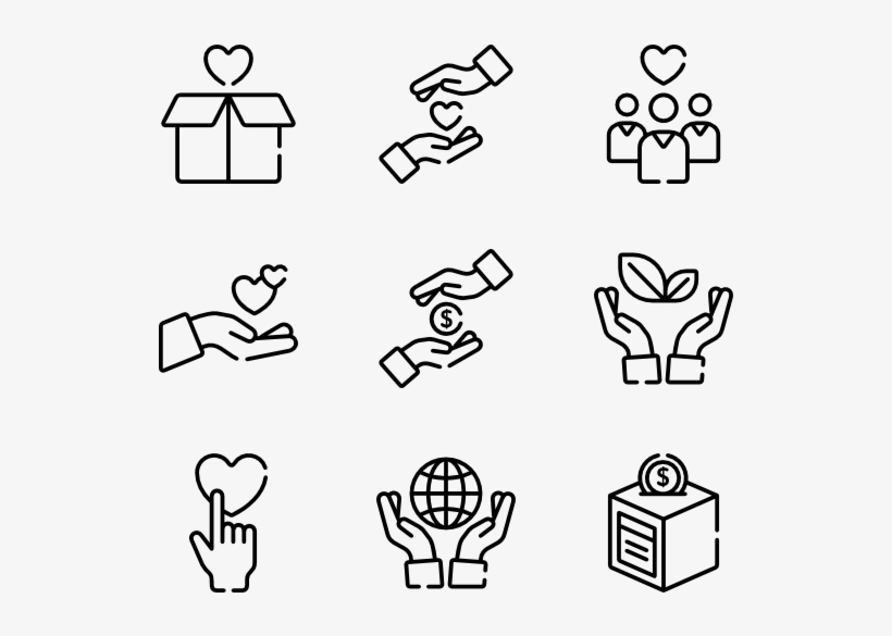 Charity 50 Icons View 13 Packs - Drone Line Icon, transparent png