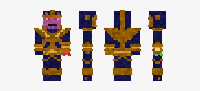 Minecraft Skin Thanos - Skin De Minecraft De Thanos, transparent png