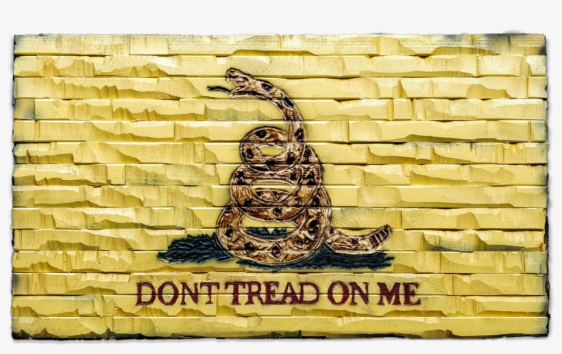 Gadsden "dont Tread On Me" Hand Carved Banner - Gadsden Flag, transparent png