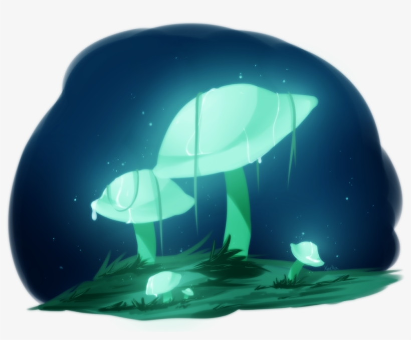 28 Collection Of Glowing Mushroom Drawing - Glowing Mushroom Drawing, transparent png