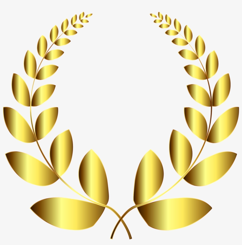 This Free Icons Png Design Of Gold Laurel Wreath 4, transparent png