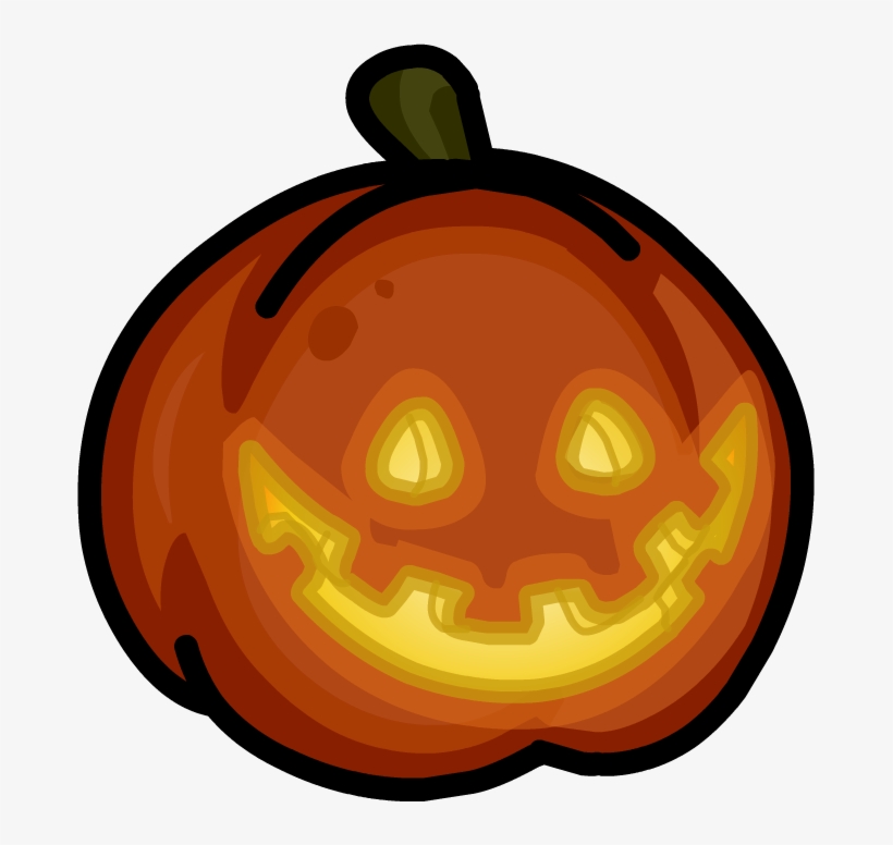 Spooky Jack O Lantern In Game 3 - Club Penguin Pumkin, transparent png