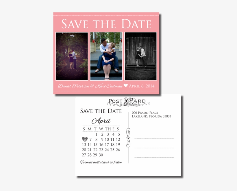 Save The Date Multiple Photos In Lakeland Florida - Florida, transparent png
