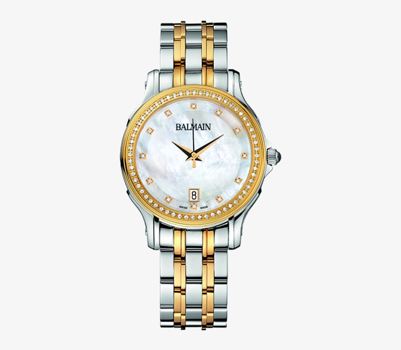 Eria Lady Round - Goud Zilver Horloge Dames, transparent png