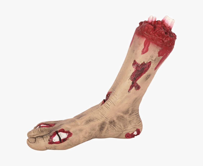 Zombie Foot - Halloween Zombie Horror Party Amputated Foot Prop Decoration, transparent png