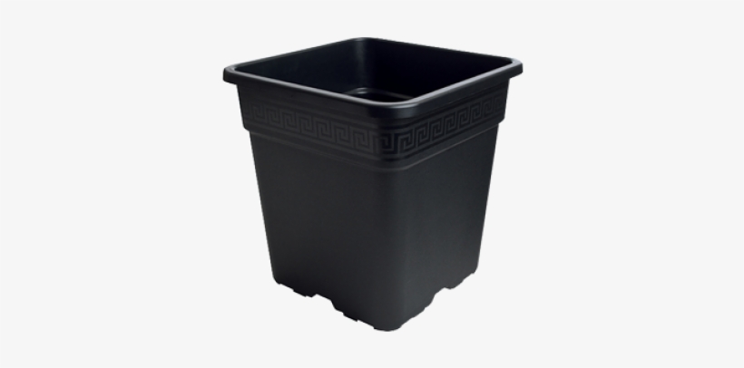 Black Square Pot 1 Gallon - Gro Pro Black Square Pot 1/2 Gallon, transparent png