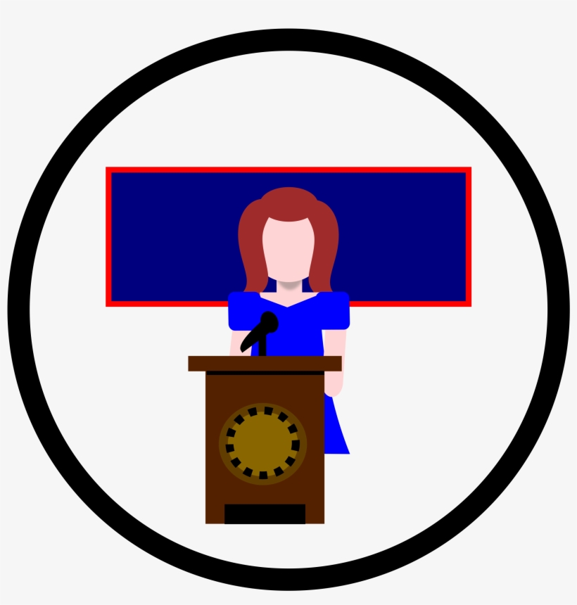 This Free Icons Png Design Of Icon Woman Speaker, transparent png
