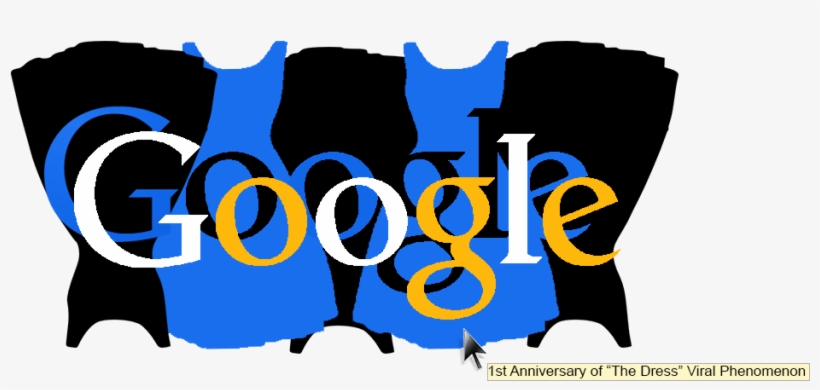 The Dress Google Doodle - Google Doodle, transparent png